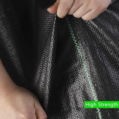 Driveway & Landscape Fabric 13ftx60ft Black Plastic, Heavy Duty Geotextile Ground Cover Under Gravel for Driveway Underlayment, Weed Control Garden Barrier Cloth