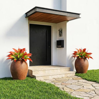 Artificial Agave Faux Agave 12.2In Fake Greenery Outdoor Artificial Plant Fake Plant for Indoor Home Decoration Plastic Plant Outdoor Decoration Front Porch Decor Simulation Plants，2Pack， Red