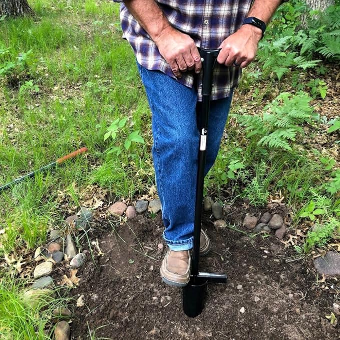 Walden Backyards Perfect Planter - Long Handle Bulb Transplanter for Planting Flowers - Heavy Duty Garden Tool for Digging & Refilling Holes