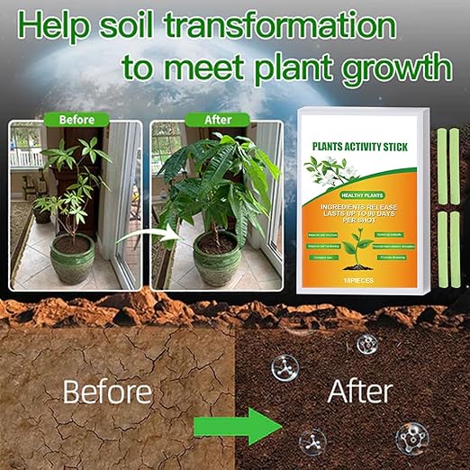 18/36Pcs Plant Fertilizers Indoor Plant Food Spikes Fertilizers Sticks Outdoor Plant Nutrition Growth