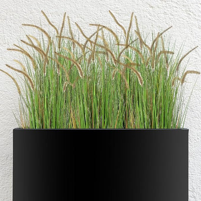 Jexine 4 Pieces Faux Plants Outdoor 4 ft Tall Artificial Grass Plant Potted Artificial Setaria Grass Faux Greenery Floor Plants for Housewarming Gift House Garden Lobby Outdoor (Green)