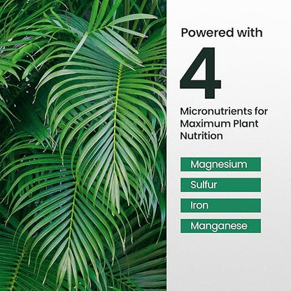 32oz Palm Tree Fertilizer, Premium Plant Food - Palm Fertilizer for Lush Growth of Palms, Rich in Micronutrients, Easy to Use and Water Soluble for Stronger Roots, Healthy Trunks & Vibrant Leaves