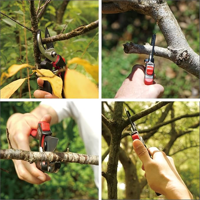 Eden 39000 Heavy Duty Adjustable Anvil Pruning Shears for Gardening, Hand Pruners, Stem Cutter, Branch Trimmer, Garden Clippers