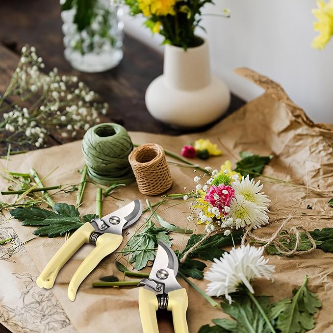 50 Pcs Garden Shears Garden Scissors Trimming Plant Clippers Flower Cutters for Stems Floral Snips Floral Tools Pruners for Flower for Yard Orchard Cutting Bushes Fruit Picking Tree Bonsai