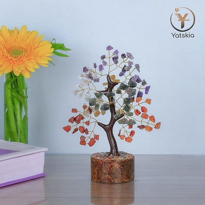 Seven Chakra Tree Of Life Crystal Tree, Crystals And Healing Stones, Birthday Gifts For Women, Healing Crystals And Stones Feng Shui Decor, Crystal Decor For Home Office, House Warming Gifts New Home