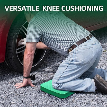 Ohuhu Premium Thick Kneeling Pad, 2-Pack Large Comfortable Gardening Knee Mat with 2 Different Surfaces, Extra Thick Knee Cushion Kneeler for Gardening, Work, Baby Bath, Exercise Christmas Gifts