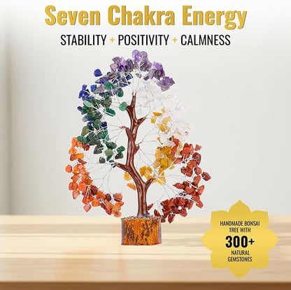 7 Chakra Crystal Tree Birthday Gifts for Women Healing Crystal Tree of Life Sister Birthday Gifts Room & Home Decor Gift for Mom Her Positive Energy New House Warming Gift Women Unique