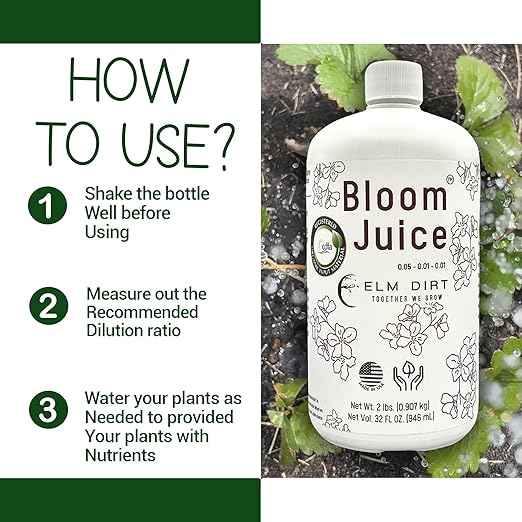 Elm Dirt's Bloom Juice for All Flowering Plants (3 Bottles)