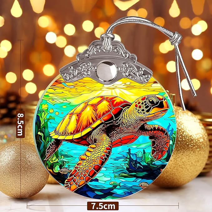Sea Turtle Ornament - Christmas Keepsake & Stocking Stuffer - Turtle Gift