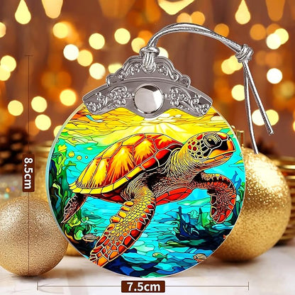 Sea Turtle Ornament - Christmas Keepsake & Stocking Stuffer - Turtle Gift