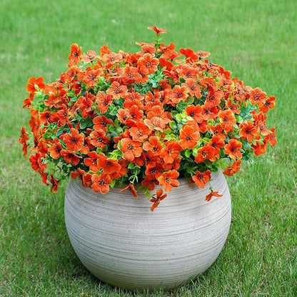 alyptus Artificial Mums for Outdoors – 12 Bundles UV Resistant Fall Flowers, Faux Outdoor Flowers & Fake Mums for Spring Summer Decor, Christmas Decorations