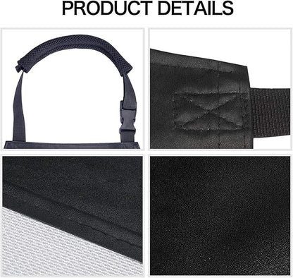 Homsolver Waterproof Rubber Vinyl Apron for Unisex Adult, Adjustable, Lightweight, Chemical Resistant Extra Long Work Apron