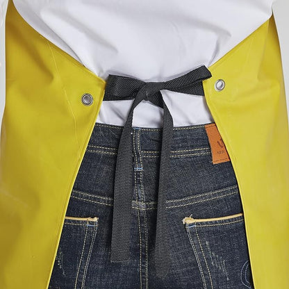 Rubber Waterproof Apron Butcher Heavy Duty -Oil Chemical Resistant Safety Aprons for Cleaning Fish, DishWashing
