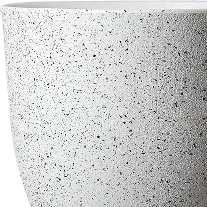 Set of 4 Flower Pots for Outdoor Indoor, Planters for All Houseplants, Succulent, African Violets, Orchid and Cactus, Plants Pots, Speckled White