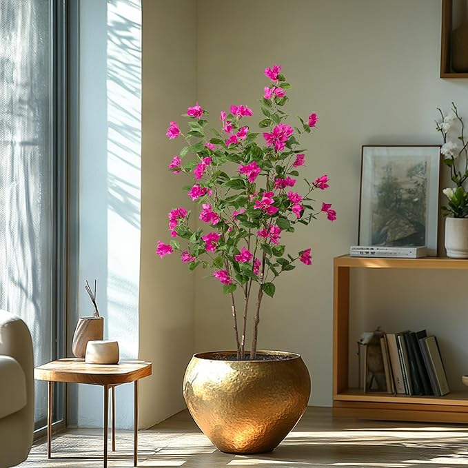 Fake Tree Bougainvillea Artificial 5 Feet Tall Fake Plant Faux Trees Indoor Faux Bougainvillea Artificial Trees Tall Artificial Plants Indoor Applies to Indoor Home Decor Office Hotel Decor