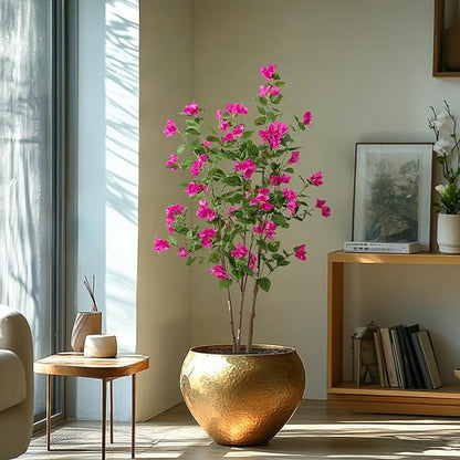 Fake Tree Bougainvillea Artificial 5 Feet Tall Fake Plant Faux Trees Indoor Faux Bougainvillea Artificial Trees Tall Artificial Plants Indoor Applies to Indoor Home Decor Office Hotel Decor