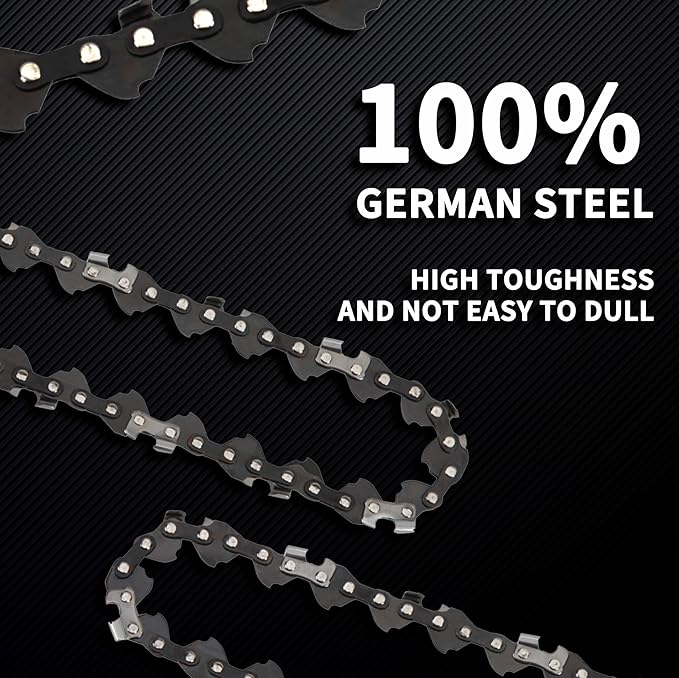 E & S 3 Pack 5 Inch Chainsaw Chain 0.30" Pitch .043" Gauge 28 Drive Links Semi-Chisel Chain Saw Chains for Husqvarna, Poulan, Craftsman, Greenworks and More Chainsaw Brands