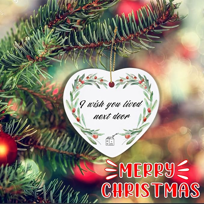 Friendship Christmas Decorations - Sentimental Gifts for Women, Bridesmaid, Birthday, Long Distance Friends - Xmas Present