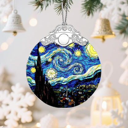 Van Gogh Starry Night Christmas Ornaments: Christmas Tree Ornaments, Holiday Decor Gift, Stocking Stuffers, Gift Ideas, Xmas Gifts & Gifts for Art Lover