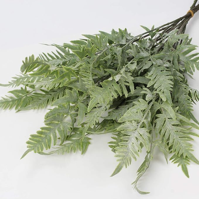 Briful 30" Artificial Boston Fern Plants Bushes Fake Shrubs Bush Greenery Plants Faux Fern Plant Large for Outdoors UV Resistant Garden Plants or Home Office Desk Indoor Decor 3pcs