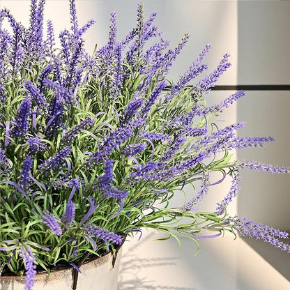 alyptus UV Resistant Artificial Plants Outdoors 16 Bundles