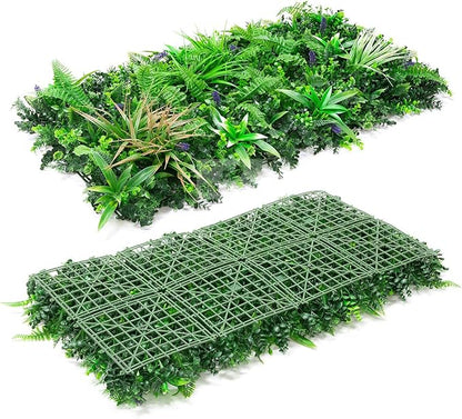 NatraHedge Artificial Kauai Living Wall Vertical Garden for Outdoor Hedge Installments or Indoor Decor (5 Pack) 28 SQF