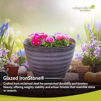 Headwind Ironstone Woodsdale Planter, 6", Dusted Pearl, 1 Pack