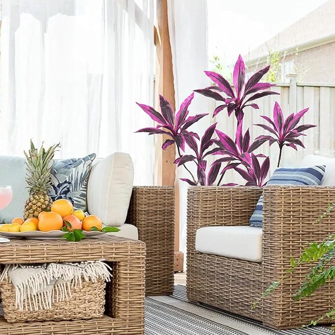 3FT Artificial Tree, Faux House Plants Evergreen Dracaena Marginata Fake Yucca Palm Trees in Pot Realistic Dragon Tree for Living Room Home Office Decor Indoor Outdoor(3Ft-1Pack)