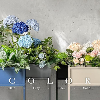 Cocoyard Elevated Planter Box - 28 Inch Durable Raised Garen Bed for Herbs and Flowers - Tall Rectangular Planter for Indoor Plants & Backyard Gardening (Navy, 28" H)