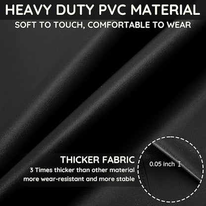 Thicker Rubber Apron, Extra Long Adjustable Apron, Heavy Duty Oil&Chemical Resistant Waterproof Work Aprons