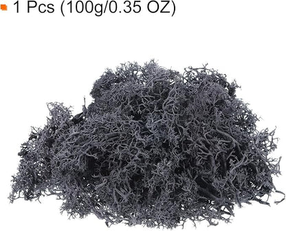 MECCANIXITY 3.5 OZ Moss Fake Craft Moss Artificial Moss Natural Preserved Moss for Craft Arts Floral DIY Project Wall Wedding Garden Patio Table Terrariums Decoration(Grey)