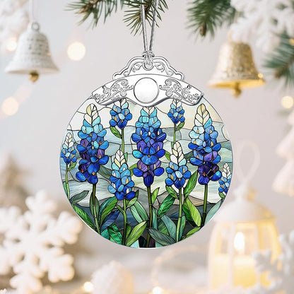 Texas Bluebonnet Christmas Ornaments: Christmas Tree Ornaments, Holiday Decor for Flower Lover, Texas State Flower-Themed, Stocking Stuffers, Gift Ideas, Xmas Gifts & Gifts for Mom, Grandma