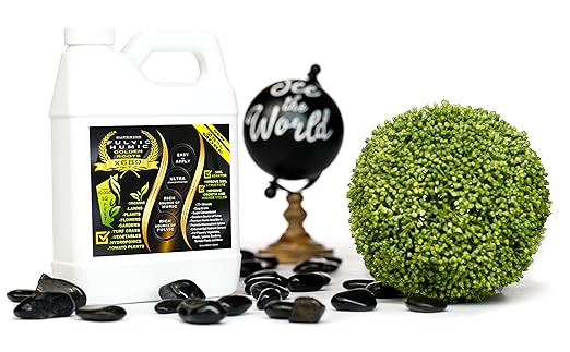 Humic Acid & Fulvic Acid Liquid Concentrate - 10,000 sq ft - Organic Plant Food Enhancer for Lawn, Plants, Turf Grass & Garden Soil