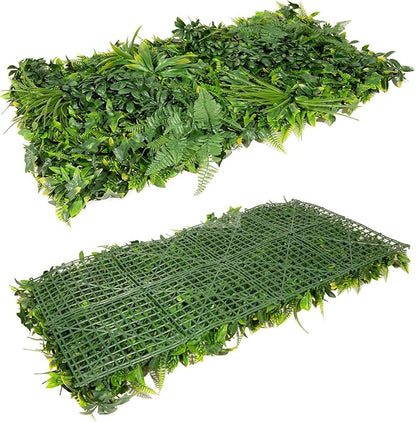 NatraHedge Artificial Rainforest Living Wall Vertical Garden for Outdoor Hedge Installments or Indoor Decor (5 Pack) 28 SQF