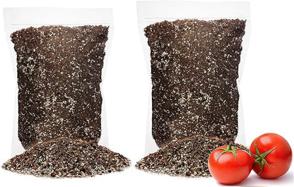 GARDENERA Organic Potting Soil for Tomato Plants - 10 Quart - Hand-Mixed with Natural Ingredients for Optimal Growth and Nutrient Retention
