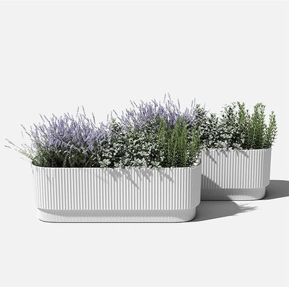 Veradek Demi Series Raised Garden Bed - Self-Watering Planter for Backyard & Garden | All-Weather Use