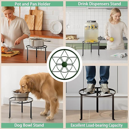 5 Pack Potted Plant Holder for Garden Home 5-Pack Metal Plant Stand Indoor Outdoor Rustproof Iron Corner Flower Pot Stand Holder for Homme Garden