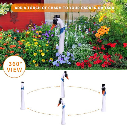 Garden Goose Stake, Porch Goose Decor 16'' Resin Goose Head Statue, Home House Ornaments Outdoor Lawn Yard Decor Gifts for Women Mom, 1 Piece