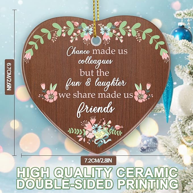Friend Gifts for Women, Jocidea Christmas Ornaments for Friend Gift for Your Friend Thinking of You Gifts for Best Friend Friendship Gifts for Women Bridesmaid Proposal Gifts Friend
