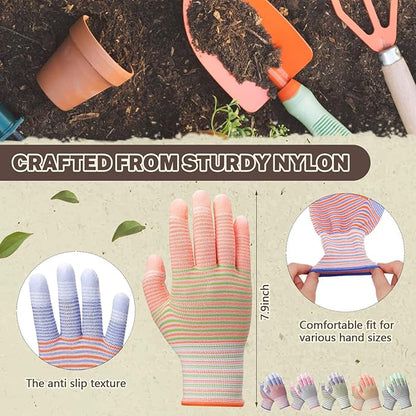 50 Pairs Gardening Gloves, Gardening Yard Gloves for Women and Men, Non Slip Rubber Coated, Breathable & Durability(Free Size)