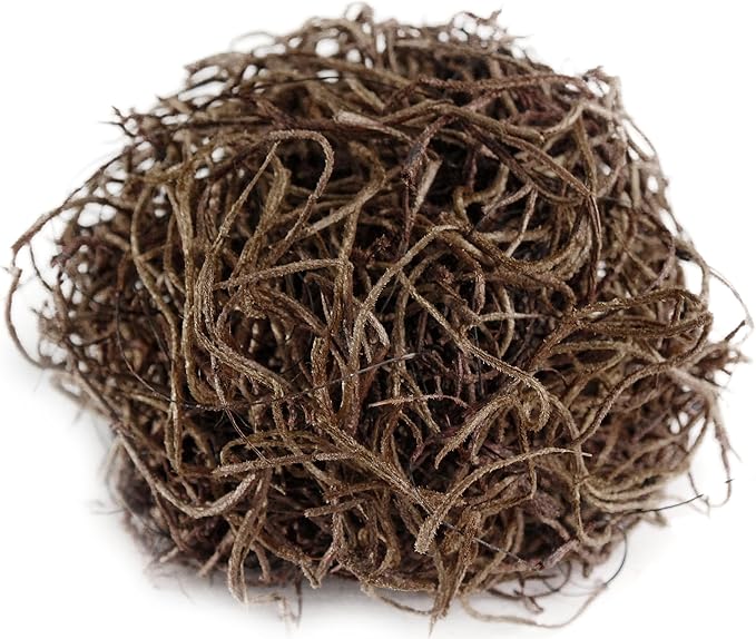 SuperMoss (26956) Preserved Spanish Moss – Decorative Moss for Crafts, Potted Plants, Fairy Gardens, Vase Filler, Floral Arrangements & Indoor/Outdoor Garden Projects, 120 Cu in, Coffee