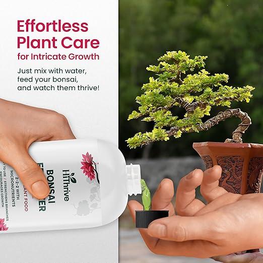 16oz Bonsai Tree Live Liquid Plant Food - Makes 32 Gallons of Bonsai Fertilizer Liquid, Premium Macronutrient Formula Enriched with Micronutrients for Healthy Roots, Branching & Foliage