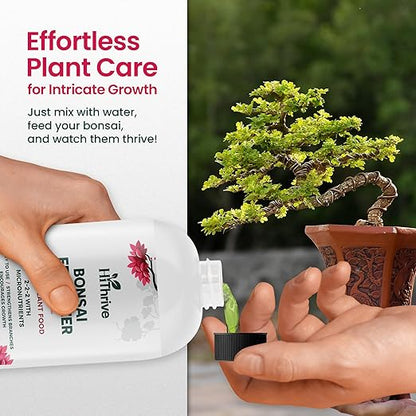 16oz Bonsai Tree Live Liquid Plant Food - Makes 32 Gallons of Bonsai Fertilizer Liquid, Premium Macronutrient Formula Enriched with Micronutrients for Healthy Roots, Branching & Foliage