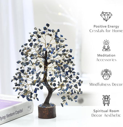 PYOR Lapis Lazuli Tree, Gemstones, Feng Shui Tree, Home Decor, Meditation Accessories, Lapis Lazuli, Healing Stones, Home Gift, Office Desk Decor, House Warming Gifts