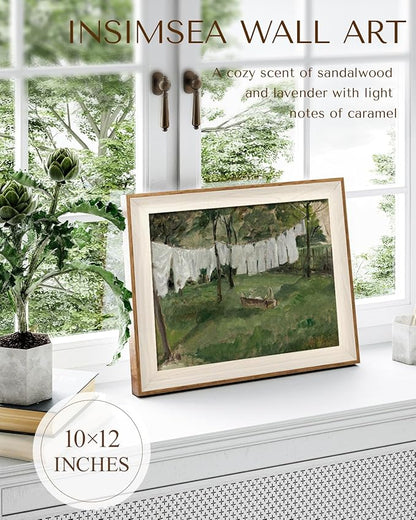 InSimSea Framed Canvas Wall Art for Living Room, Wall Painting Landscape Art Work, Vintage Art Wall Prints Decor, Landscape Artwork Gallery Bedroom Decor, Oil Painting Artwork Home 10X12In