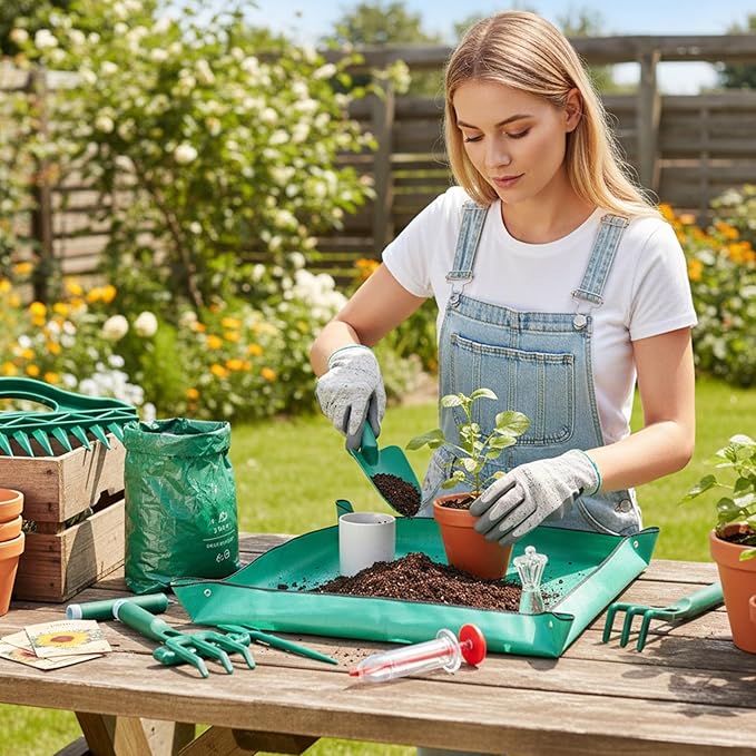 Garden Tools,Manual Garden Seeder - Plant Mat - for Planting Seedling Vegetable Tomato Pepper Flower Lawn Indoor Outdoor Cultivation