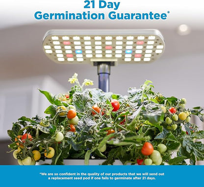 AeroGarden Harvest Lite in Cream, Soil-Free Indoor Hydroponic Garden with LED Grow Light for Year-Round Gardening of up to 6 Herbs and Vegetables