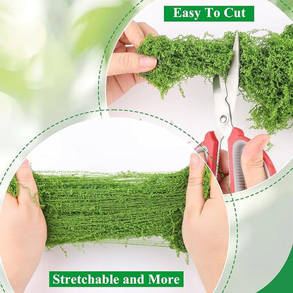 Anglekai 17.6 oz Artificial Moss for Crafts, Decorative Artificial Fake Green Moss for Plants Indoor(500 g) (17.6, Ounces)