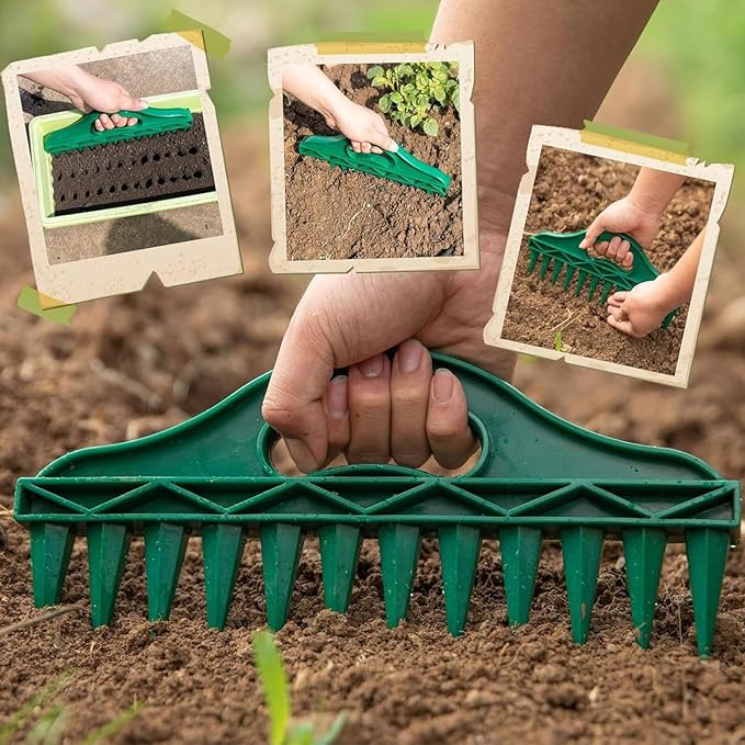 Garden Tools,Manual Garden Seeder - Plant Mat - for Planting Seedling Vegetable Tomato Pepper Flower Lawn Indoor Outdoor Cultivation