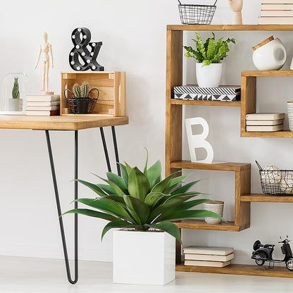 Artificial Plants Fake Agave Succulent Plant 28 Inch Big Size Faux Succulents Stems for Indoor Outdoor Realistic & Natural Home Decor Plants for Office Housewarming
